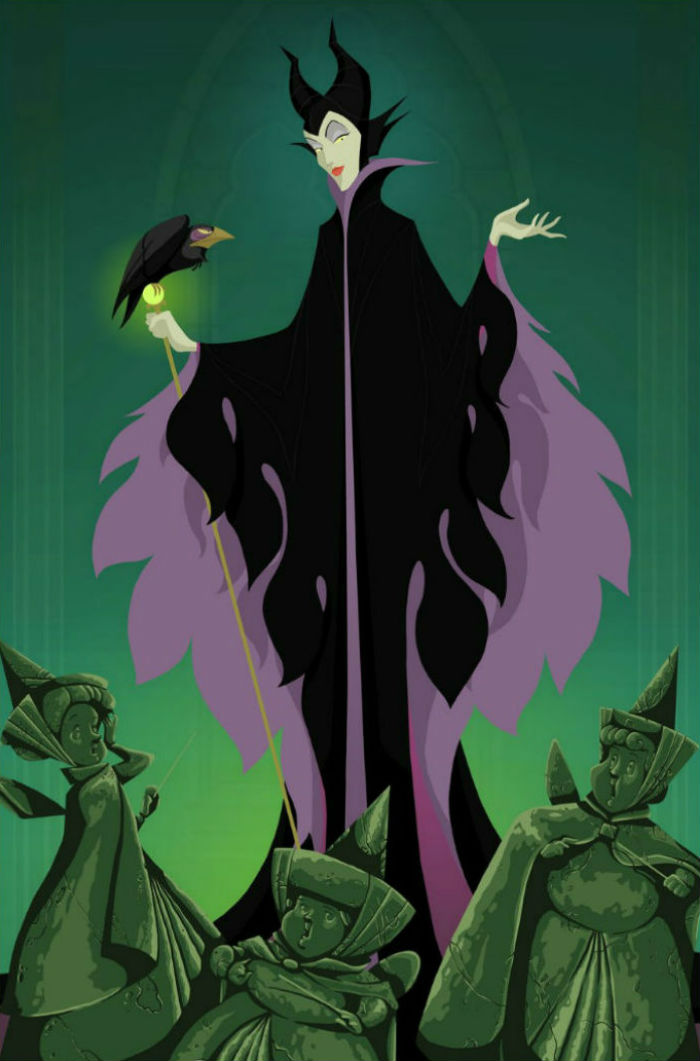 O final feliz da Disney é das Vilãs! (Imagem 3) Confira as artes digitias que mudam o rumo das histórias da Disney!