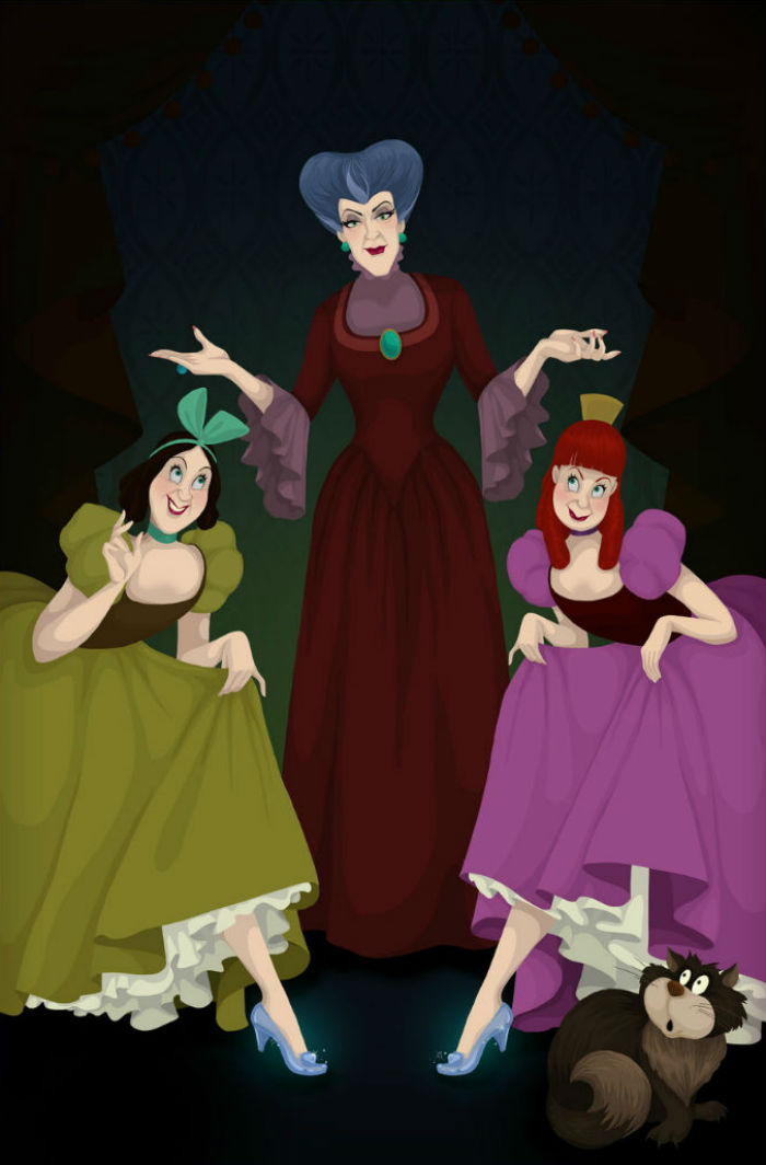 O final feliz da Disney é das Vilãs! (Imagem 4) Confira as artes digitias que mudam o rumo das histórias da Disney!