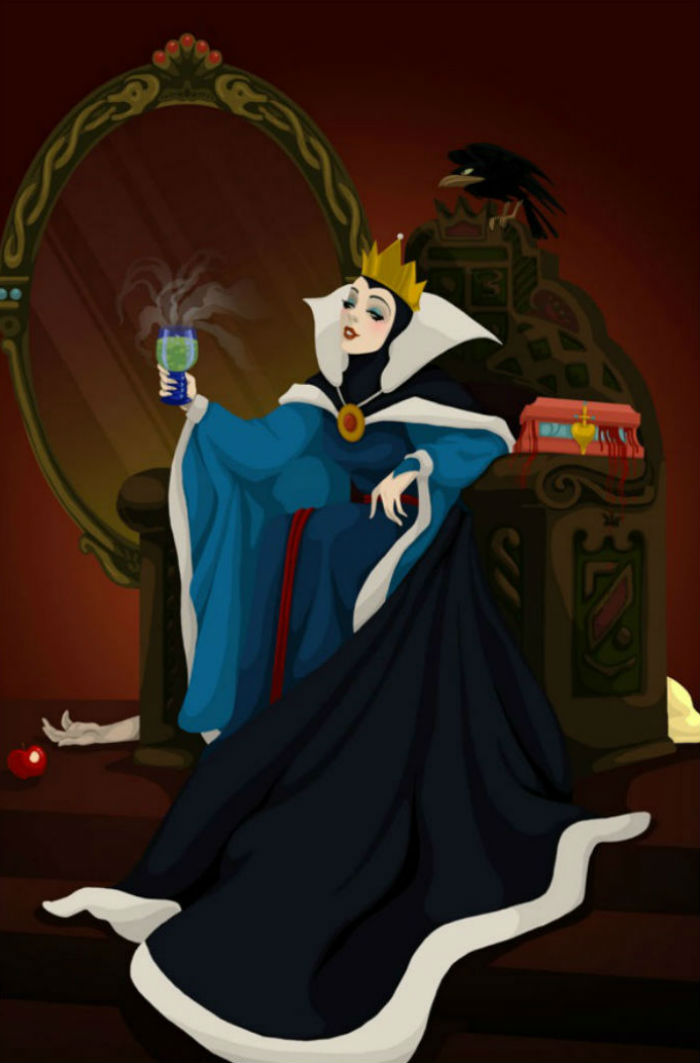 O final feliz da Disney é das Vilãs! (Imagem 5) Confira as artes digitias que mudam o rumo das histórias da Disney!