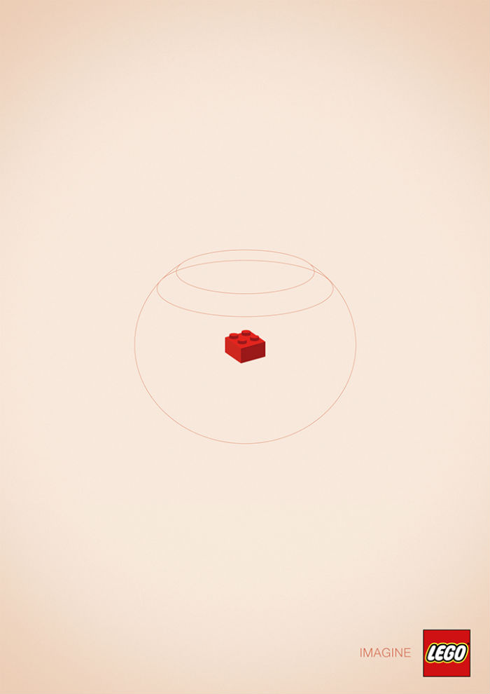 Sua Imaginação Rolando Solta (Imagem 2) Sempre surpreendendo nos brinquedos e nas publicidades, a Lego lançou a campanha Imagine no Canadá.