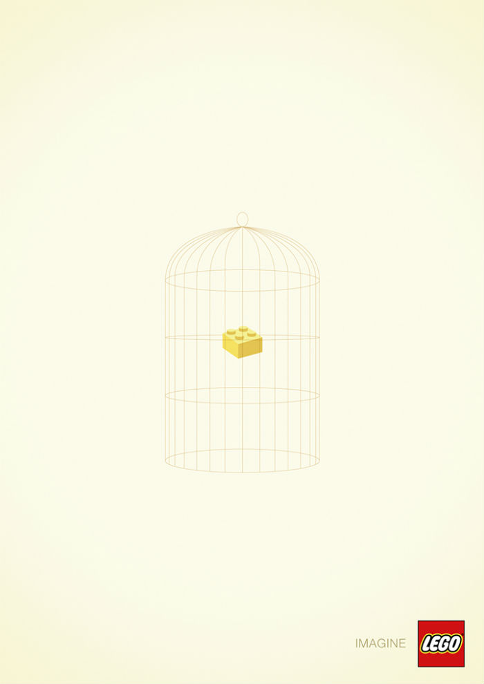 Sua Imaginação Rolando Solta (Imagem 4) Sempre surpreendendo nos brinquedos e nas publicidades, a Lego lançou a campanha Imagine no Canadá.