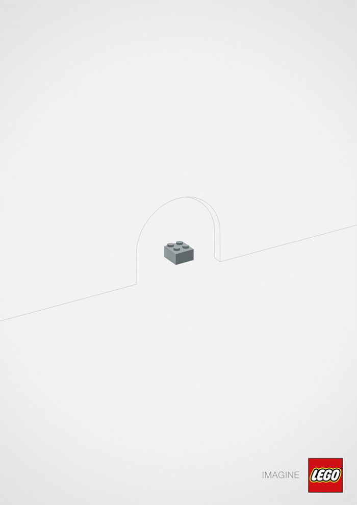 Sua Imaginação Rolando Solta (Imagem 5) Sempre surpreendendo nos brinquedos e nas publicidades, a Lego lançou a campanha Imagine no Canadá.