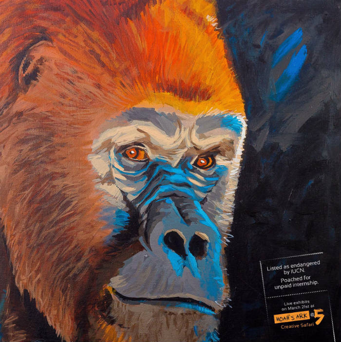 O tema "Creative Safari" foi o escolhido para cada um escolhesse um totem (animal) para representá-lo como profissional em uma exibição de arte com o mesmo nome.